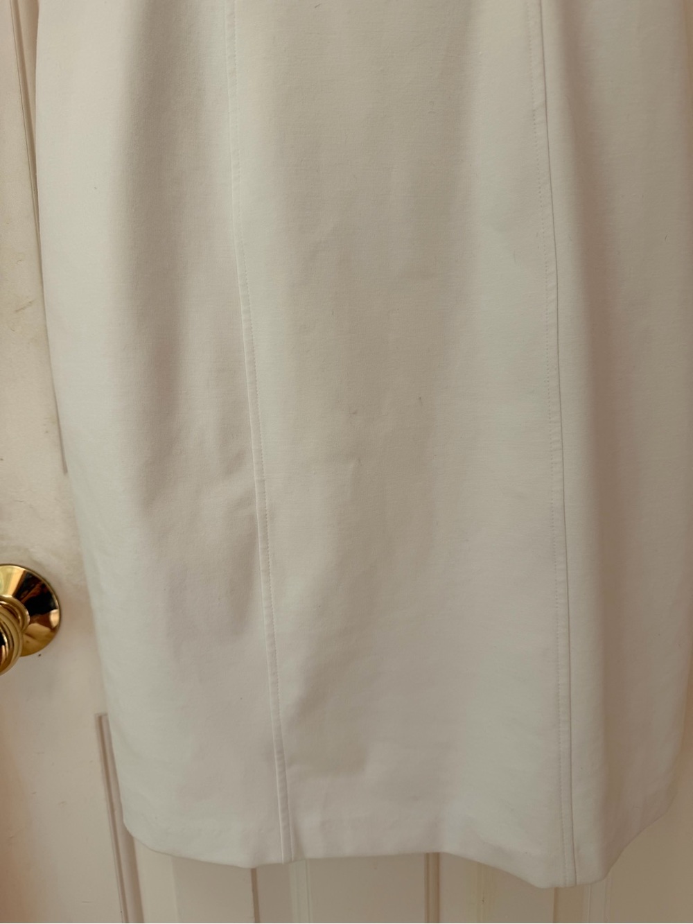 White House Black Market Cream Sleeveless Cowl Neck Sheath Dress, Sz 6 - Picture 7 of 16